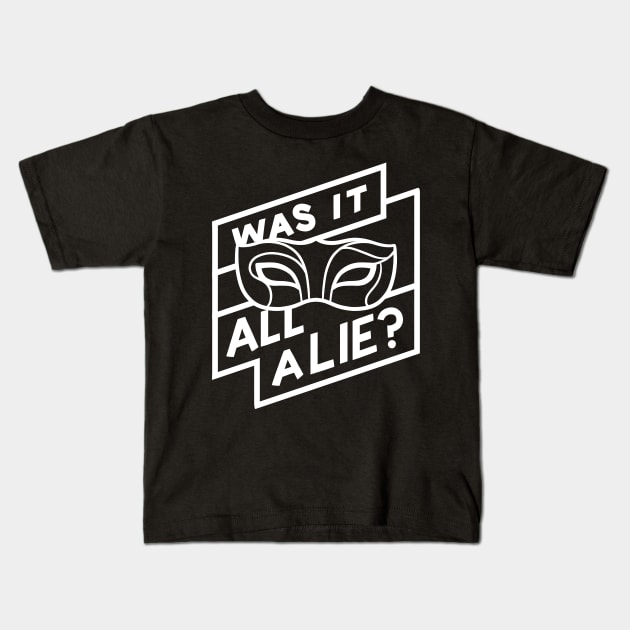 Was It All a Lie Kids T-Shirt by polliadesign